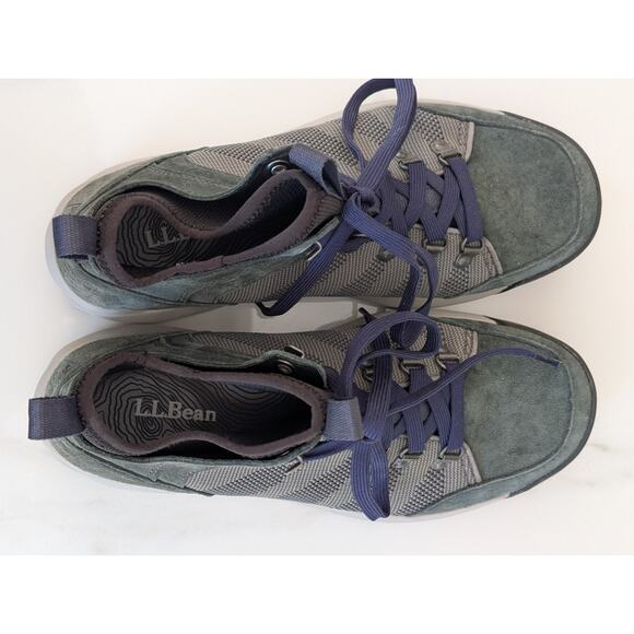 L.L. Bean Vista Mid Hikers Mens 7.5 / Womens 9 Gray Suede Trail Sneakers main image 8